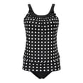 thumbnail image 1 of Eigraketly Traje de baño sin mangas con espalda abierta y estampado de lunares de piezas para mujer Traje de baño L, 1 of 6