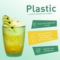 thumbnail image 3 of FASTBIRD Set of 4 Acrylic Drinking Cups, 12 oz Unbreakable Water Tumbler, Reusable Plastic Drinking Glasses, Stackable Beverage Tumbler for Juice, Lemonade, Ice Coffee, Dishwasher Safe, 3 of 7