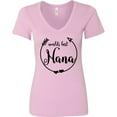 thumbnail image 3 of Inktastic World's Best Nana Women's V-Neck T-Shirt, 3 of 5