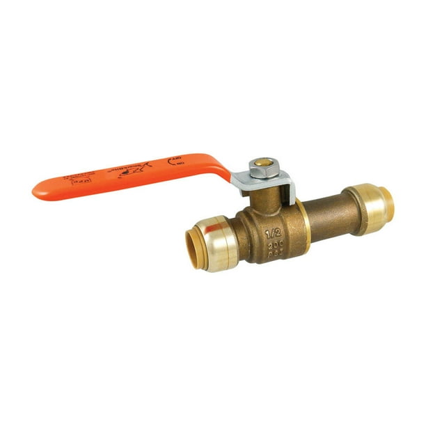 SharkBite 1/2 Brass PushtoConnect Ball Valve