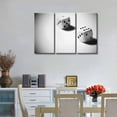 thumbnail image 2 of TISHIRON 3PCS Framed Canvas Wall Art Set,36"x24" Two Cubes Dice Canvas Art Decor, 2 of 6