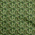 thumbnail image 1 of oneOone Georgette Viscose Forest Green Fabric Geometric Sewing Material Print Fabric By The Yard 42 Inch Wide, 1 of 4