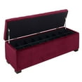 thumbnail image 3 of Picket House Furnishings Carson Shoe Storage Bench in Cranberry, 3 of 8