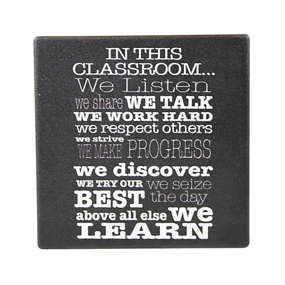 Tabletop On This Classroom Coaster Stoneware Our Name Is Mud 6013783