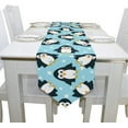 thumbnail image 4 of Coolnut 13"x70" Table Runner, Funny Cartoon Penguins Washable Table Cloth Runner for Holiday Home Wedding Table Top Decoration, 4 of 5