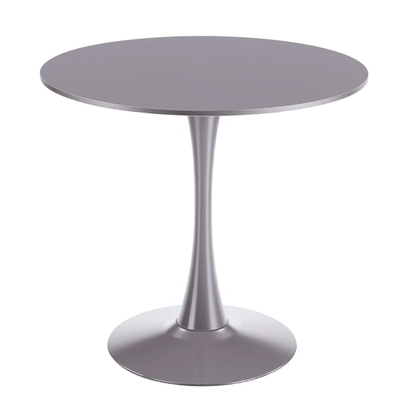 31.5 in Tulip Dining Table for 2-4 People w/ Round MDF Top,Modern&Chic End Table