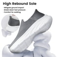 thumbnail image 5 of vibdiv Men's Walking Shoes Lightweight Slip on Hands Free Breathable Tennis Sneakers zapatos de hombre Dark Grey Size 9, 5 of 7