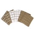 thumbnail image 2 of RITZ Terry Check Dish Cloth, Set of Six, Mocha, 2 of 6