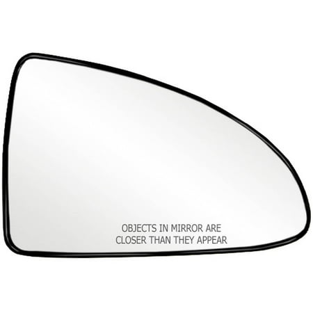 13 Fusion - 80207 - Fit System Passenger Side Non-heated Mirror Glass w/ backing plate, Ford Fusion, Mercury Milan 06-10, 4 13/ 16