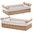 thumbnail image 2 of 2 cestas tejidas de papel con cuerda, cajas de almacenamiento de maquillaje, organizador de dormitorio, 2 of 6
