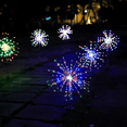 thumbnail image 2 of Lámpara de fuegos artificiales con energía solar insertada en todo el cielo, lámpara de alambre de cobre con forma de estrella, cadena de diente de león, lámpara impermeable para exteriores, lámpara, 2 of 4