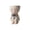 C, variant on Flower Plant Pot, Creative Decorations Resin Head Planter with Drainage Hole for Indoor Outdoor Plants