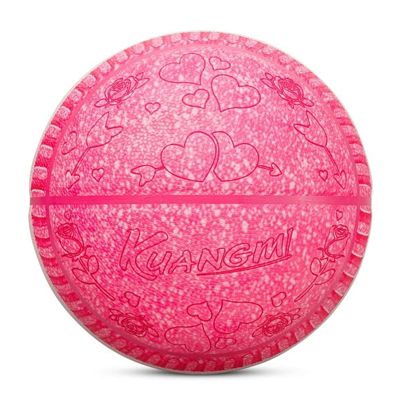 Kuangmi Sandwich Cookies Inspired By Pink Basketball Size 6 Girl's Heart PU Material 28.5-Inch Indoor and Outdoor Universal Girls' Basketball Training and Entertainment Gift