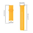 thumbnail image 4 of Correa Transpirable De Silicona Suave De 22Mm Compatible Con Huami/Huawei/Samsung/Garmin Correas De Reloj De Repuesto Correa De Reloj De Silicona seitruly EL016718-02, 4 of 5