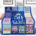 thumbnail image 4 of LHSHID 50th Birthday Gifts for Women Funny Blanket Womens 50th Birthday Gifts Ideas Birthday Gifts for Women 50th Birthday Decorations Women Unique 50th Birthday Blanket 50"x60", 4 of 6