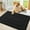 Black, variant on Buganda Door Mat for Inside, Absorbs Moisture and Low Profile Doormat Outdoor, Dirt Trapper Rugs for Entryway, 20"x30", Grey