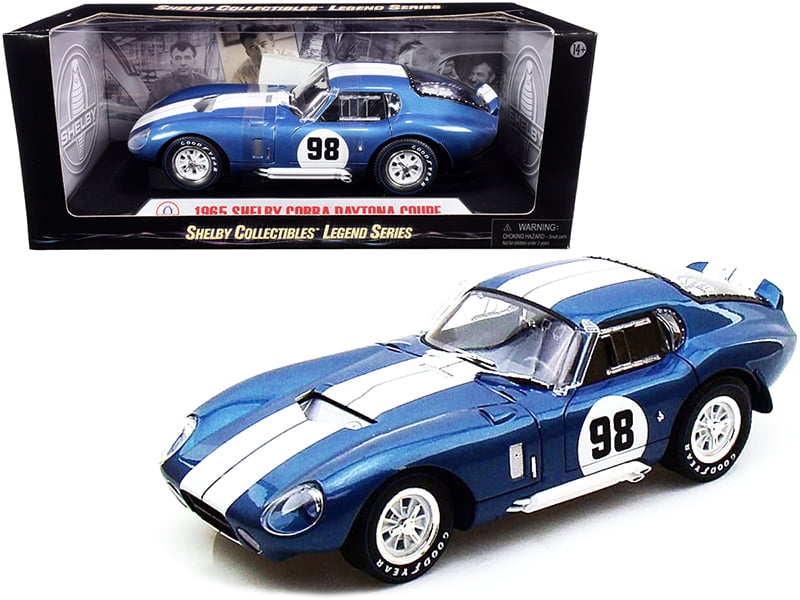 1965 SHELBY COBRA DAYTONA COUPE #98 BLUE 1/18 DIECAST SHELBY COLLECTIBLES SC130 
