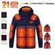 thumbnail image 3 of Chaqueta calefactable de 23 áreas para hombre y mujer, chaleco cálido de invierno con calefacción por USB, abrigo calefactable para esquí, acampada, senderismo, ropa de algodón de invierno, 3 of 5