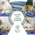 thumbnail image 6 of Turtle Navy Blue Outdoor Rug 5x8 Ft - Reversible Patio Rug Outdoor Camping Rugs, Coastal Starfish Coral Ocean Stripes Washable Indoor Outdoor Area Rugs, Non-Slip Outdoor Carpet Runner for Deck/Porch, 6 of 8