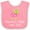 Pink and White, variant on Inktastic Grandma Little Love Bug Grandchild Girls Baby Bib
