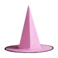 thumbnail image 3 of JHyouerji Witch Hat Hanging Ornament 15x14x14in Pink Halloween Window Party Wall Soft Decor Pendant, 3 of 6