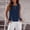 Navy, variant on Summer Tank Tops for Women Trendy Sleeveless Button Tank Shirts Casual Split Crewneck Blouses Fashion Clothes