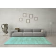 thumbnail image 3 of Ahgly Company Indoor Rectangle Abstract Light Blue Modern Area Rugs, 4' x 6', 3 of 4