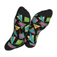 thumbnail image 5 of Rocae Geometric Dinosaur for Adult Socks Casual Athletic Stretchy Loose Socks for Women Men Non-Slip Middle Tube Socks, 5 of 7