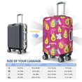 thumbnail image 2 of Luggage Cover Anti Scratch, Cute Avocado Happy Elastic Suitcase Protector Fits 18-32 Inch Luggage, 2 of 2