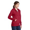 thumbnail image 4 of Port & Company Women's Full-Zip Hooded Sweatshirt, 4 of 6