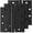 Matte Black-square, variant on PETGLE 6 Pack Self Closing Door Hinges, 4 Inch Spring Loaded Hinges with Square & 5/8'' Radius Corners, Adjustable Tension for Garage, Front Door, for Left and Right Hand Door, UL Listed