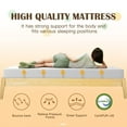 thumbnail image 3 of King Mattress, 8 inch Memory Foam Mattress  Green Tea Infused Mattress Medium Firm Mattress CertiPUR-US Certified / Bed-in-a-Box / Pressure Relieving, King Size, 3 of 7