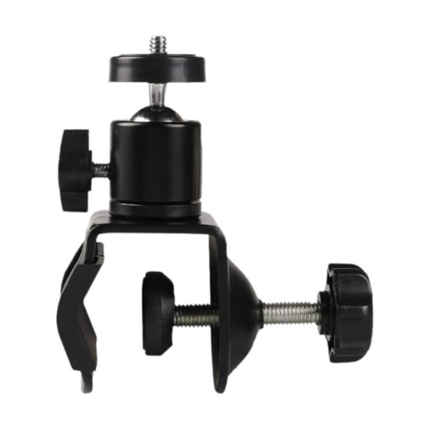 Adaptador de brazo de montaje con abrazadera para cámara, soporte de montaje con abrazadera para fotografía, cabezal esférico de 1/4 para de