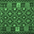 thumbnail image 1 of Ahgly Company Indoor Square Oriental Emerald Green Traditional Area Rugs, 4' Square, 1 of 4