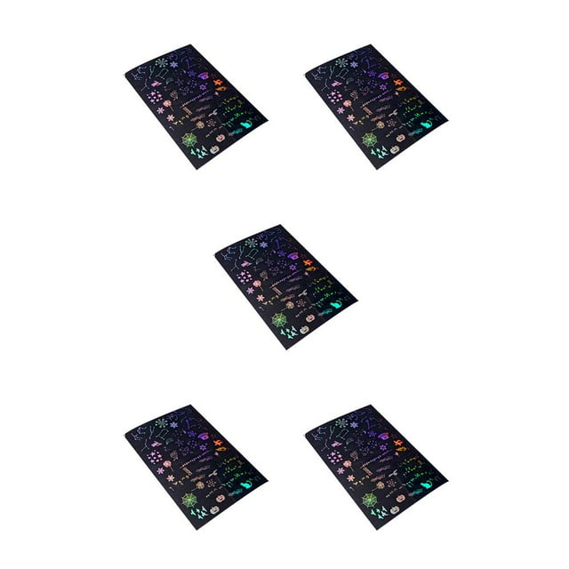 Matsuzay Pegatinas transparentes con patrón múltiple, accesorio de bricolaje, embalaje de regalo duradero, Kits de álbumes de recortes Type2 NO2