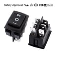 thumbnail image 2 of Unique Bargains 10 Pcs x 6 Pin on-off-on DPDT Panel Mount Boat Rocker Switch 250V/6A 125V/10A, 2 of 4