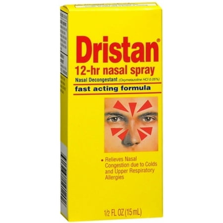 Dristan 12-Hour Nasal Congestion Spray Fast Acting Formula, 0.50oz, 4-Pack