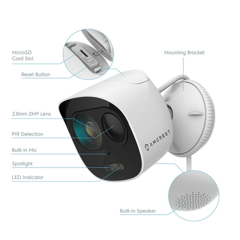 Amcrest 4-Megapixel Webcam with Microphone & Privacy Cover, Web
