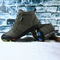 thumbnail image 5 of Gymnture winter Kids Outdoor Cotton-padded Shoes Winter Warm Boots Wear-resistant Camouflage Sole Snow Boots (Green 38), 5 of 10