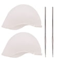 thumbnail image 3 of 2 Set Silicone Professional Reusable Practical Hair Dye Cap Salon Hair Hat Hair Coloring Cap for Home, 3 of 6