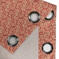 thumbnail image 4 of Ambesonne Valentine's Day Grommet Curtain, Chinese Blossoms, 50" x 84", Vermilion Beige, 4 of 6