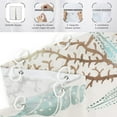 thumbnail image 6 of Starfish and Seashells Shower Curtain, Weighted Bottom Vintage Beige Ivory Coral Conch Nautical Oncean Beach Bathroom Curtain Waterproof Fabric Machine Washable with Hooks,72" Wx72 L, 6 of 6