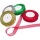 thumbnail image 2 of 4 rollos de cintas de organza con purpurina metálica navideña de 4/5 pulgadas de ancho, cinta dorada, plateada, roja y verde para envolver regalos, decoración de la habitación del árbol de Navidad, 2 of 5