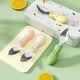 thumbnail image 4 of Cuchara de acero inoxidable para bebé, cucharas para desguace de barro y fruta con vajilla de dientes de sierra, 2 uds., 4 of 6