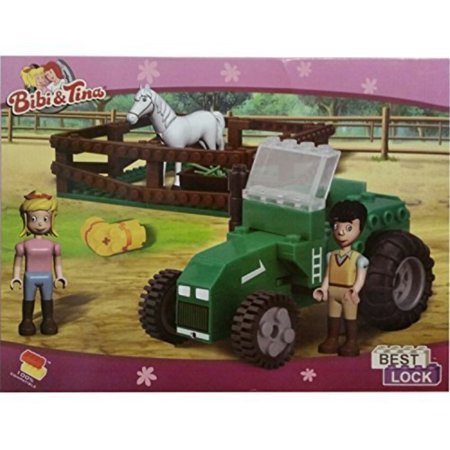 UPC 691348139509 product image for Best-Lock Kimmy Construction Toys Horse Corral, Tractor With 2 Figures and Bonus | upcitemdb.com