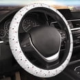 thumbnail image 3 of Lsque Cute Poodle Dog Ultra Soft Car Steering Wheel Cover for Women, Standard 15 inch Size for Truck Van SUV Auto, 3 of 8