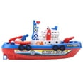 thumbnail image 2 of Kids Boat Toy Light Water Spraying Marine Fireboat Model Education Toy with Sound & Flash Light, 2 of 11
