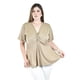 thumbnail image 1 of Blusa corte A Roman Fashion /Tallas Extras, 1710 (Cafe) cafe 36, 1 of 5