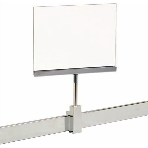 Rectangular Retail Rack 5.5" x 7" Acrylic Frame Magnetic Sign Holder Card Display, 10" H, 10 Pack