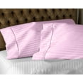 thumbnail image 6 of 6 Piece Bed Sheet Set - 18 Inch Deep Pocket - 600 Thread Count - 100% Egyptian Cotton - Extra Soft and Luxury - Pink Stripe, Full XL Size., 6 of 7